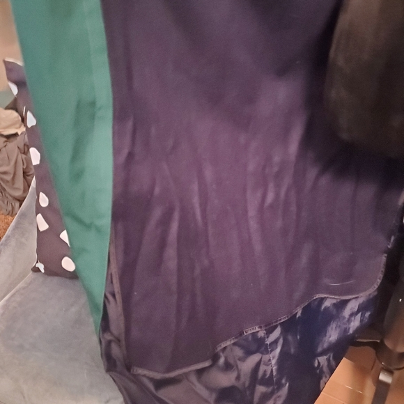 Club 5.4 Vintage Green Petite Trench Coat - Picture 10 of 16